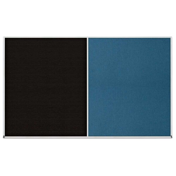 Enclosed Corkboard, 1 Door, 24"x36", 4" Fra